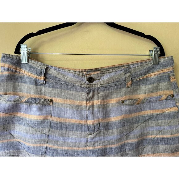 Toad‎ & Co Women's Far Flung Linen Shorts Sz 14 Casual Walking Everyday Summer - Picture 3 of 16